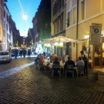 Ristorante Roma Borgo tavoli esterni sera